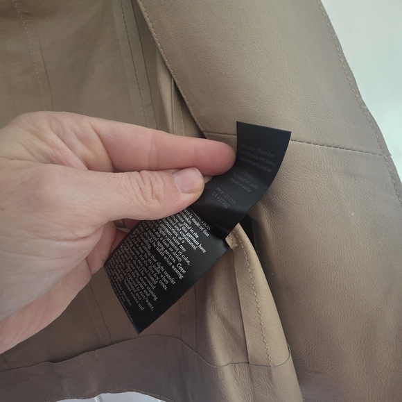 Mackage Leather Blazer Camel Tan Size XS - Picture 7 of 8